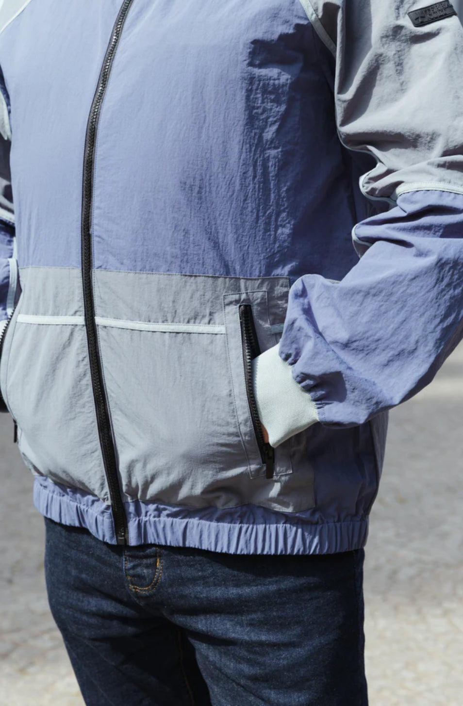 GALLO JACKET :: BLAUW/GRIJS