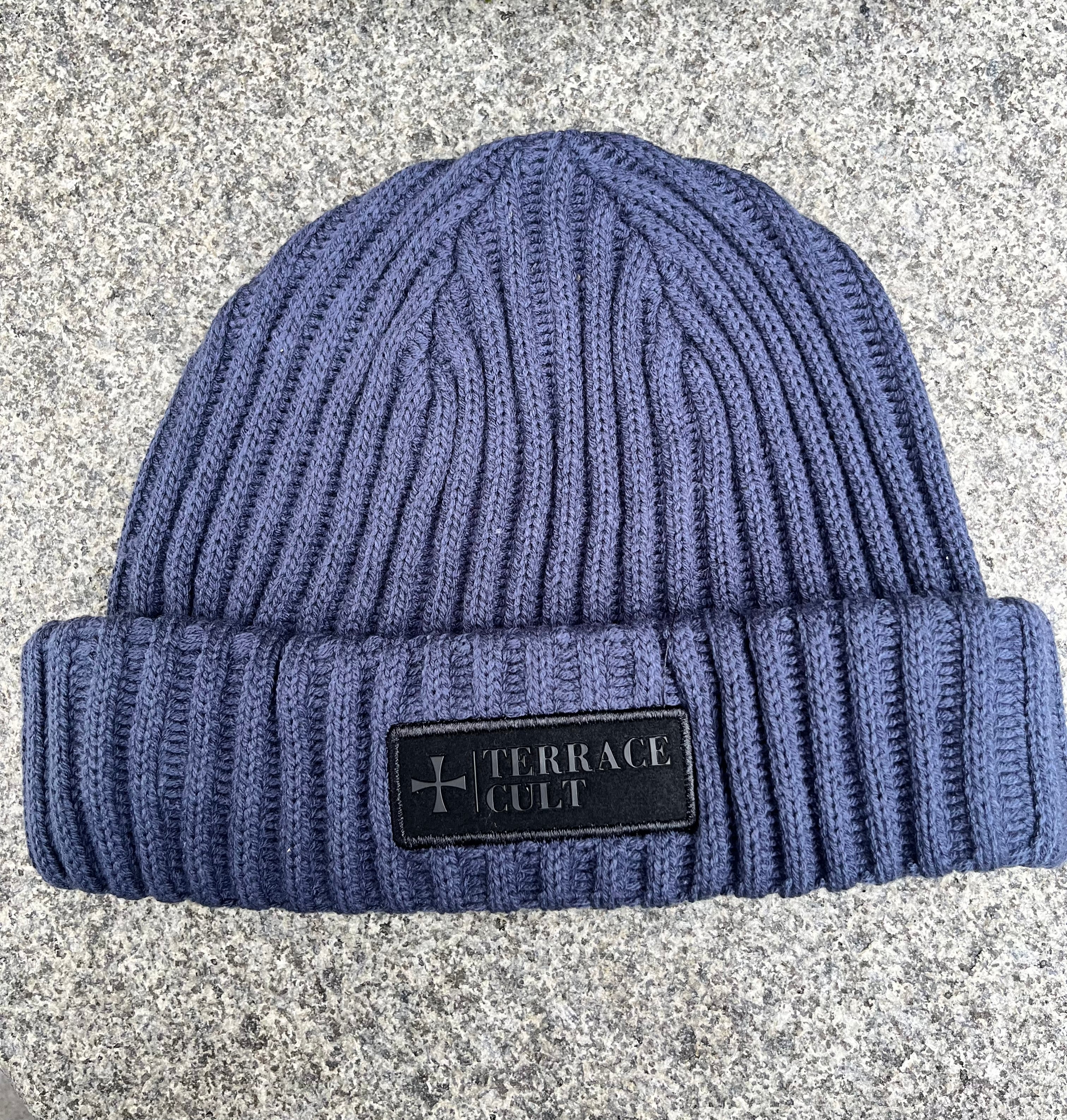 PREMIUM RIBBED BEANIE :: NAVY