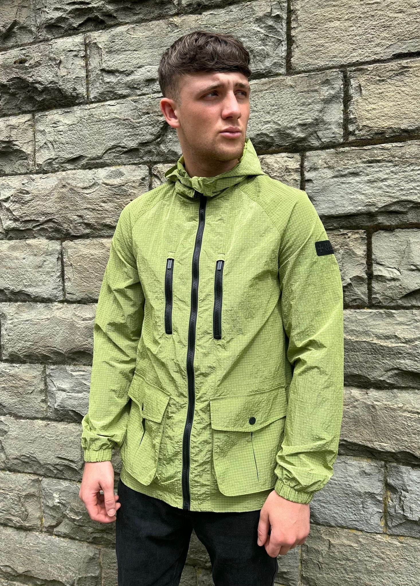 Tessio Ripstop Jacket :: Acid Green