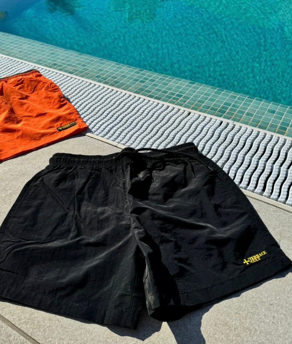 TERRACE SWIM SHORTS :: ZWART