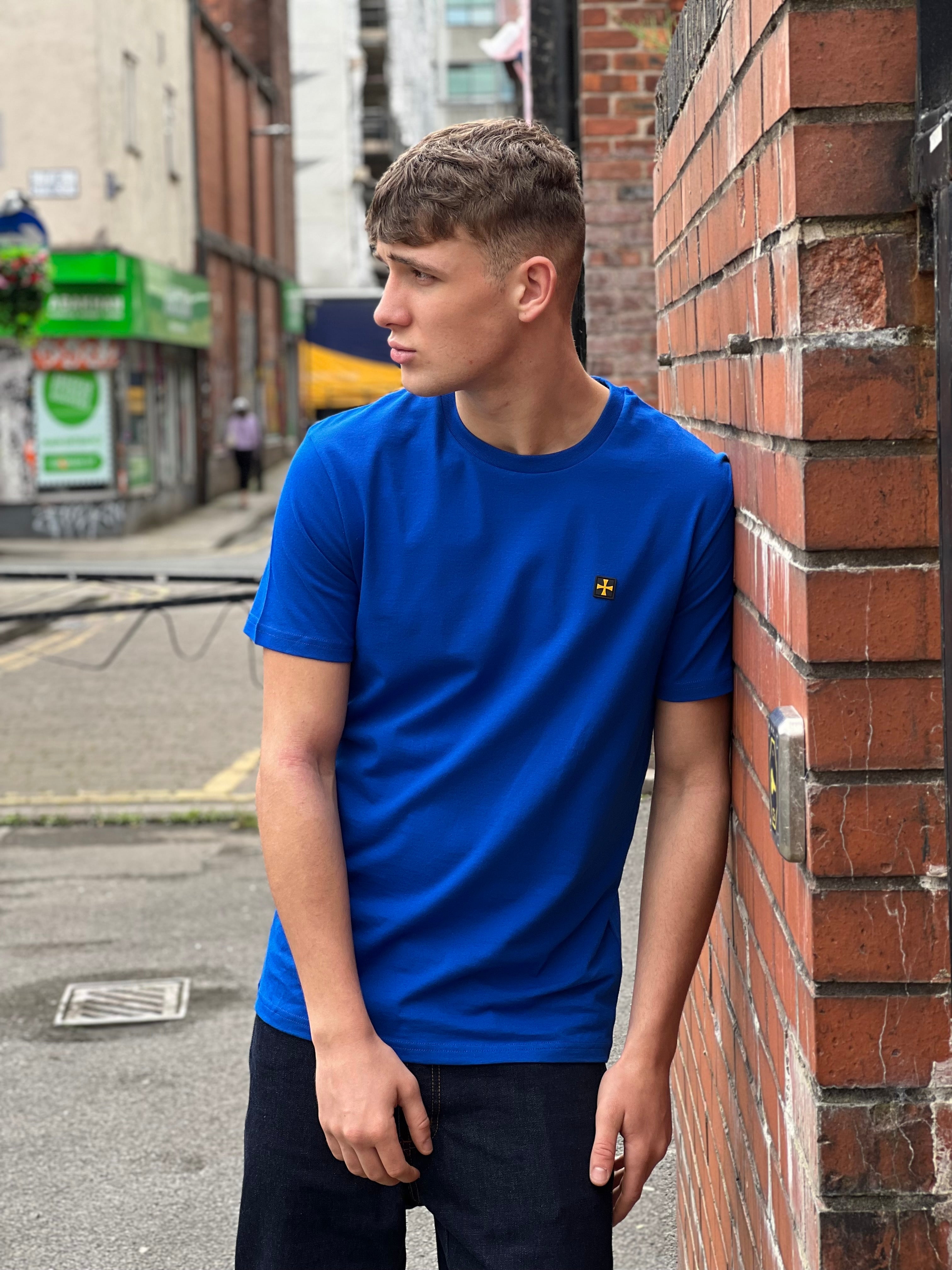 CREW TEE :: COBALT BLAUW