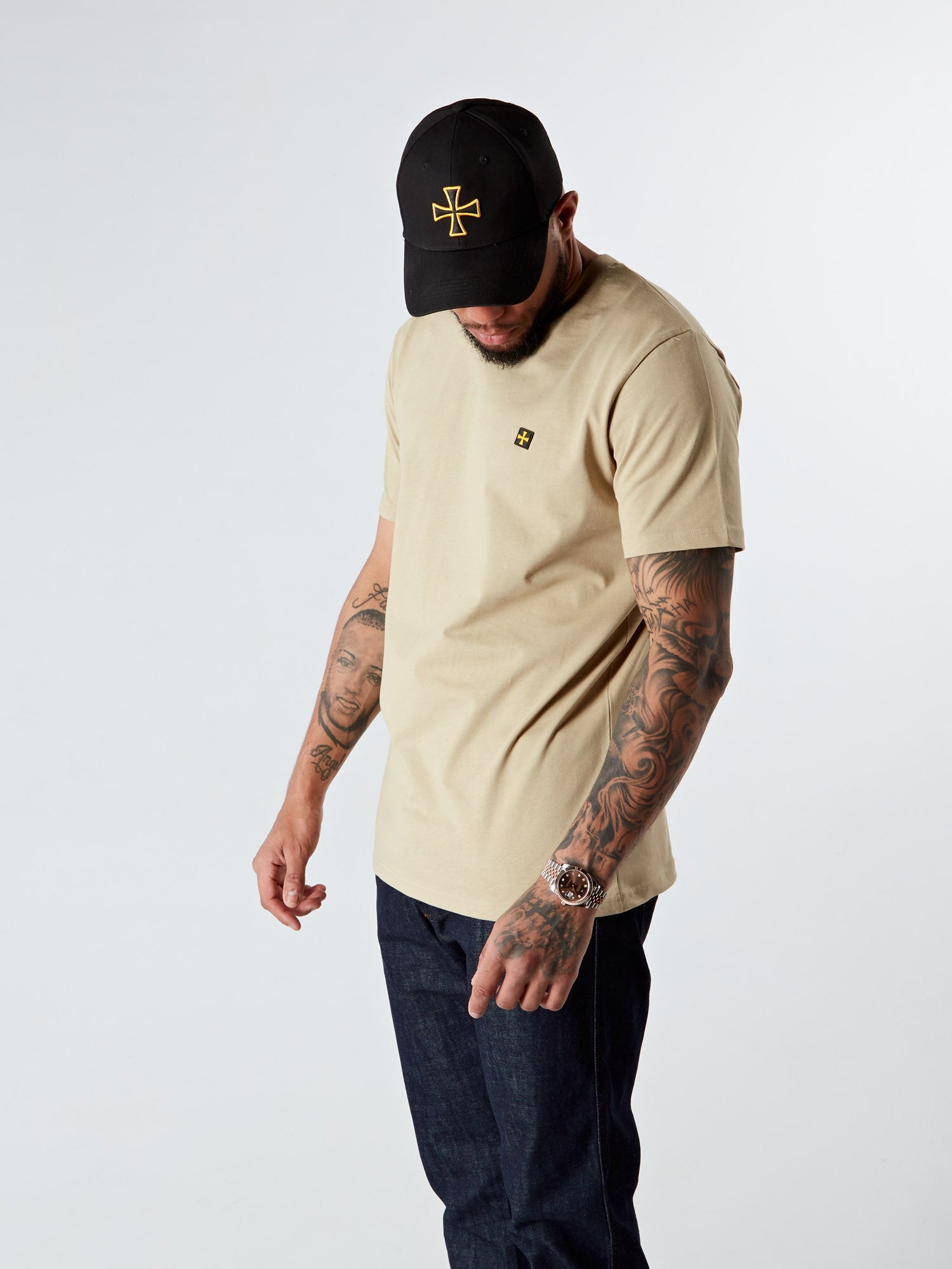 CREW TEE :: BEIGE