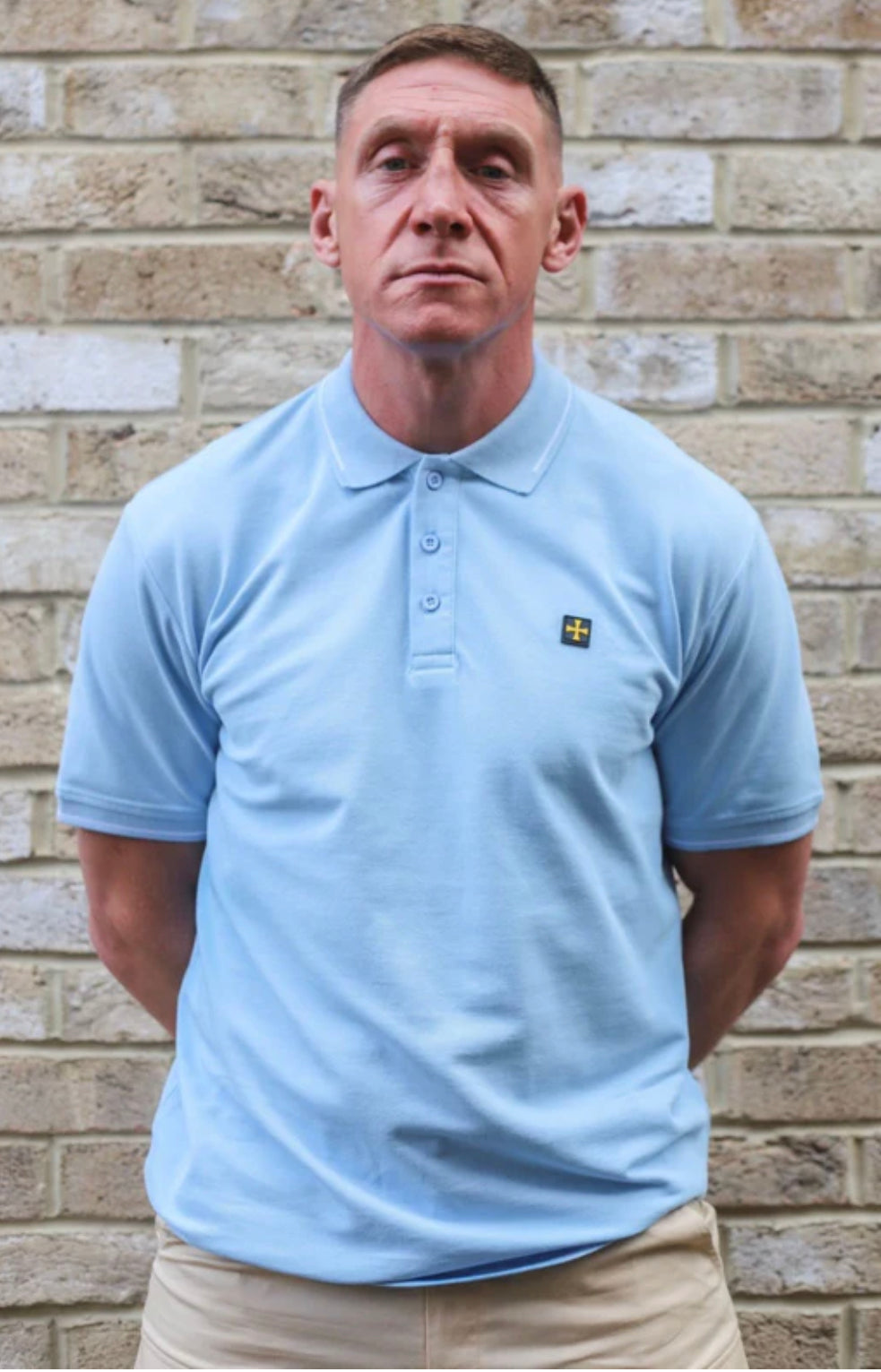 PREMIUM PIQUE POLO :: SKY BLUE / WHITE LIMITED EDITION